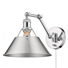  3306-A1W CH-PW - Orwell Articulating Wall Sconce in Chrome with Pewter